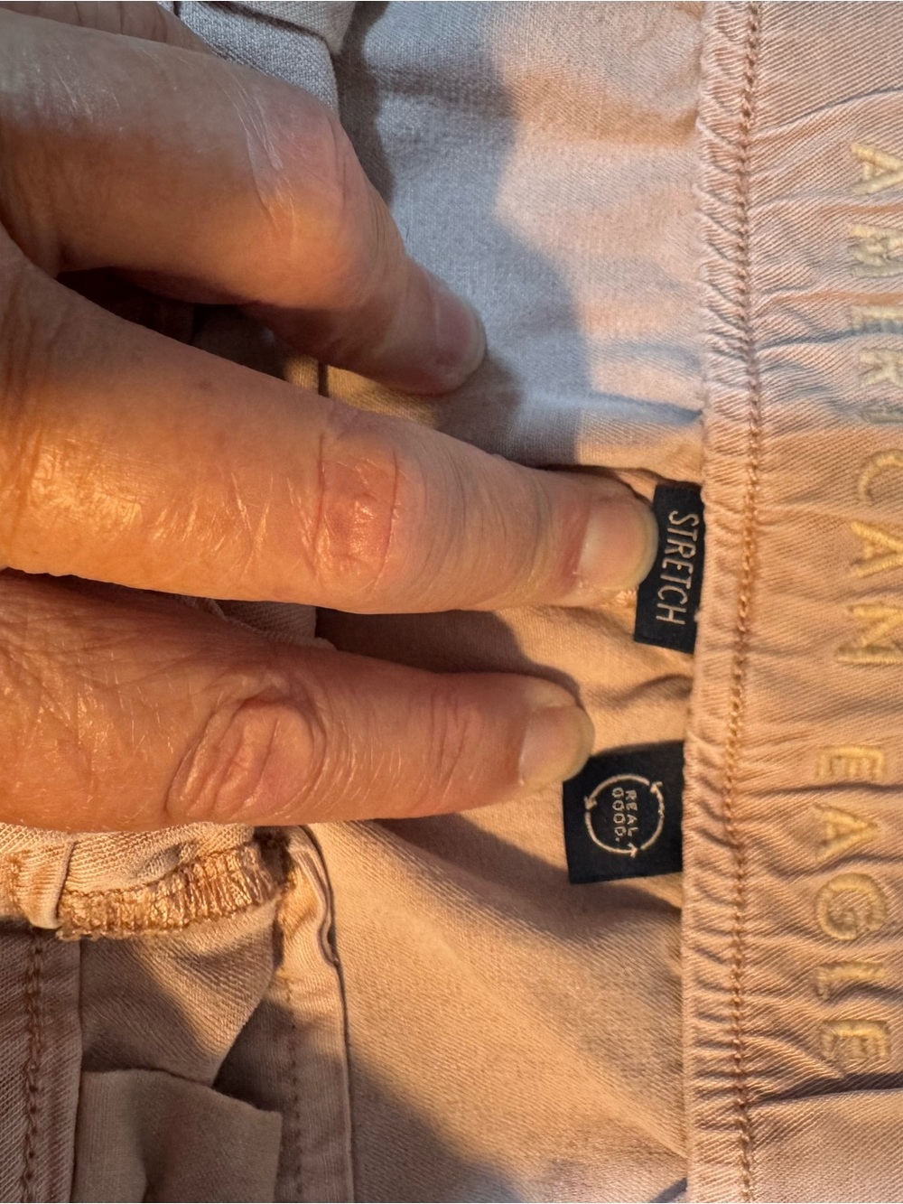 AE Dreamy Drape Cargo Wide Leg Trousers Antique Rose 12 - Picture 9 of 11